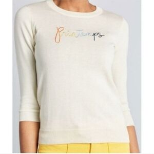 Modcloth Printemps Cream Sweater